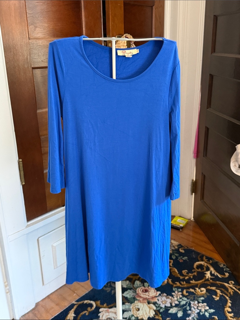 Aryeh Royal Blue Scoop Neck Shift Swing-like Dress- worn a few times. Good shape